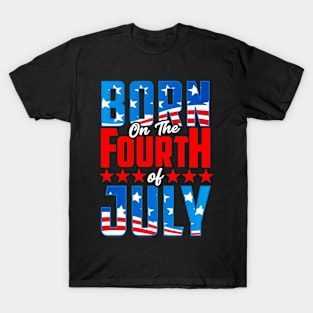 Birthday On July 4th Celebration T-Shirt